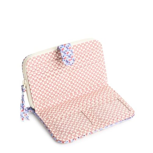 Vera Bradley Premium Cotton Large Tab Wallet, Rachel Ditsy NWT - Picture 2 of 4
